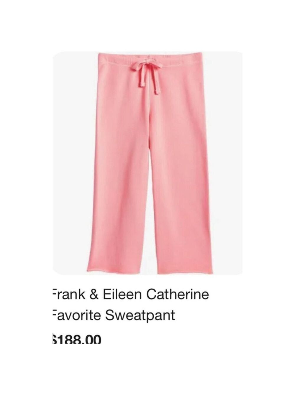 Women's Frank & Eileen Sweatpants Size S Pink